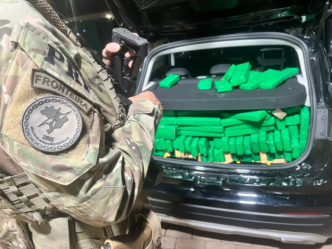 Jovem de Foz é apreendido com grande carga de droga no Oeste do Paraná