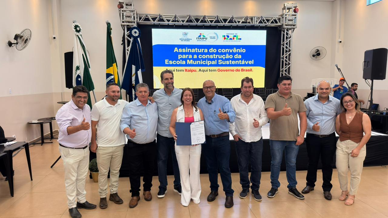 Itaipu viabiliza instalação de escola sustentável em Nova América da Colina