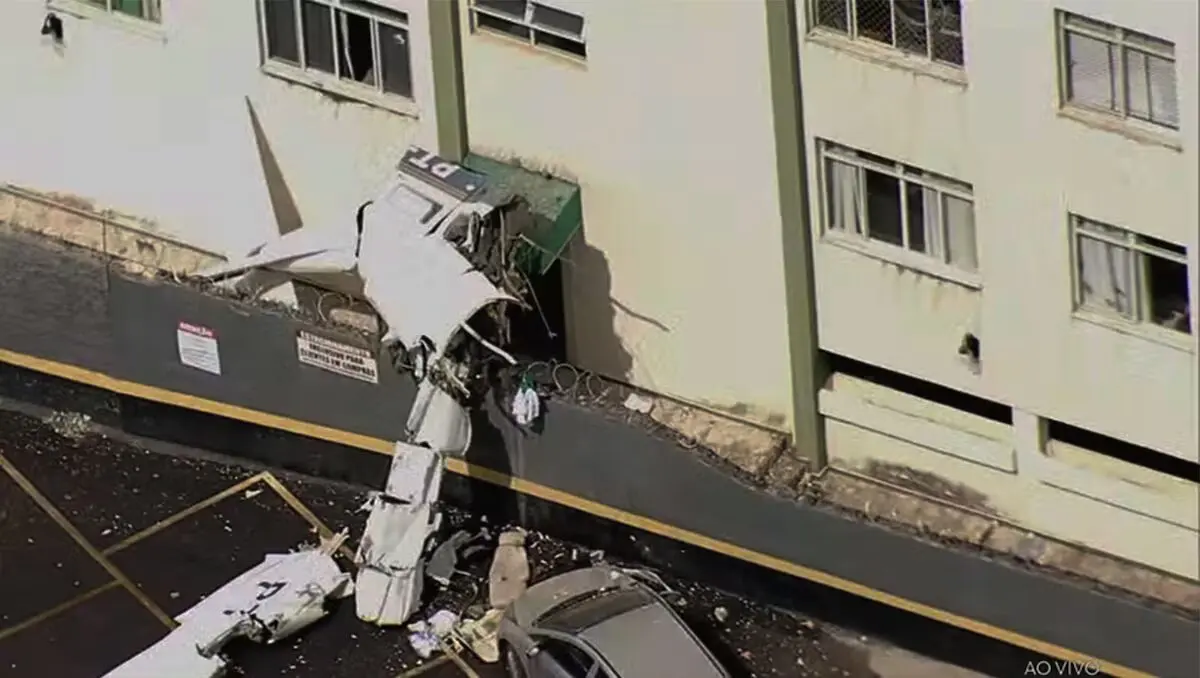 Empresário morre após queda de avião que atingiu prédio em Belo Horizonte