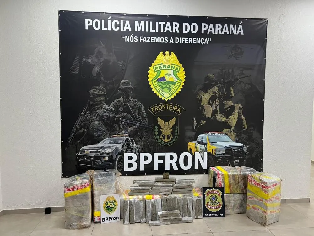 Carga milionária de maconha que saiu de Foz é interceptada na BR-277