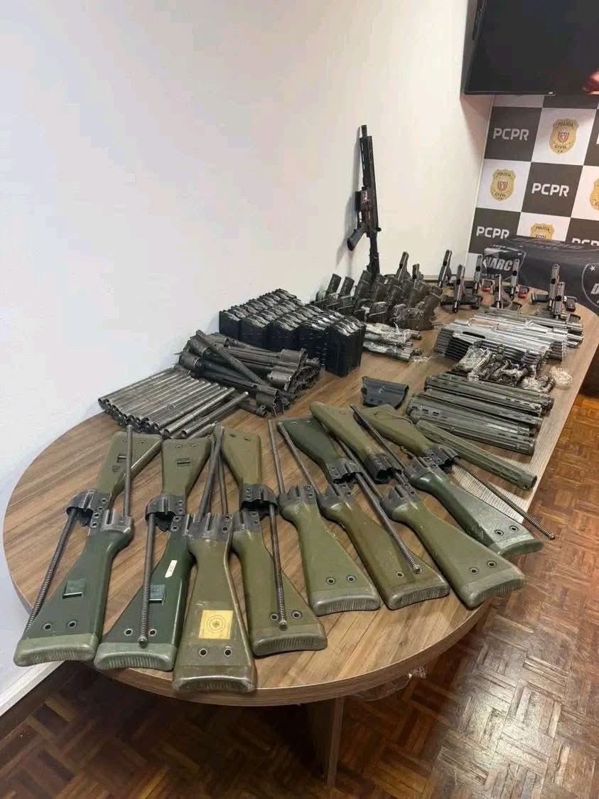 Polícia Civil apreende quase meia tonelada de drogas e arsenal de guerra na Região Metropolitana de Curitiba