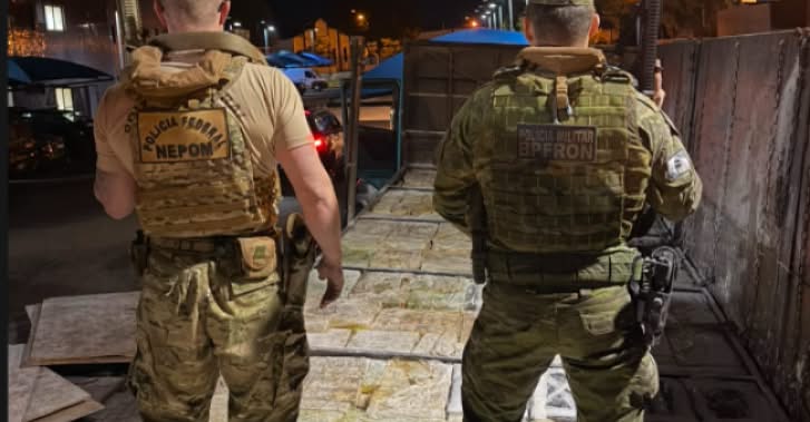 Operação na fronteira apreende 4,4 toneladas de maconha transportadas do Paraguai
