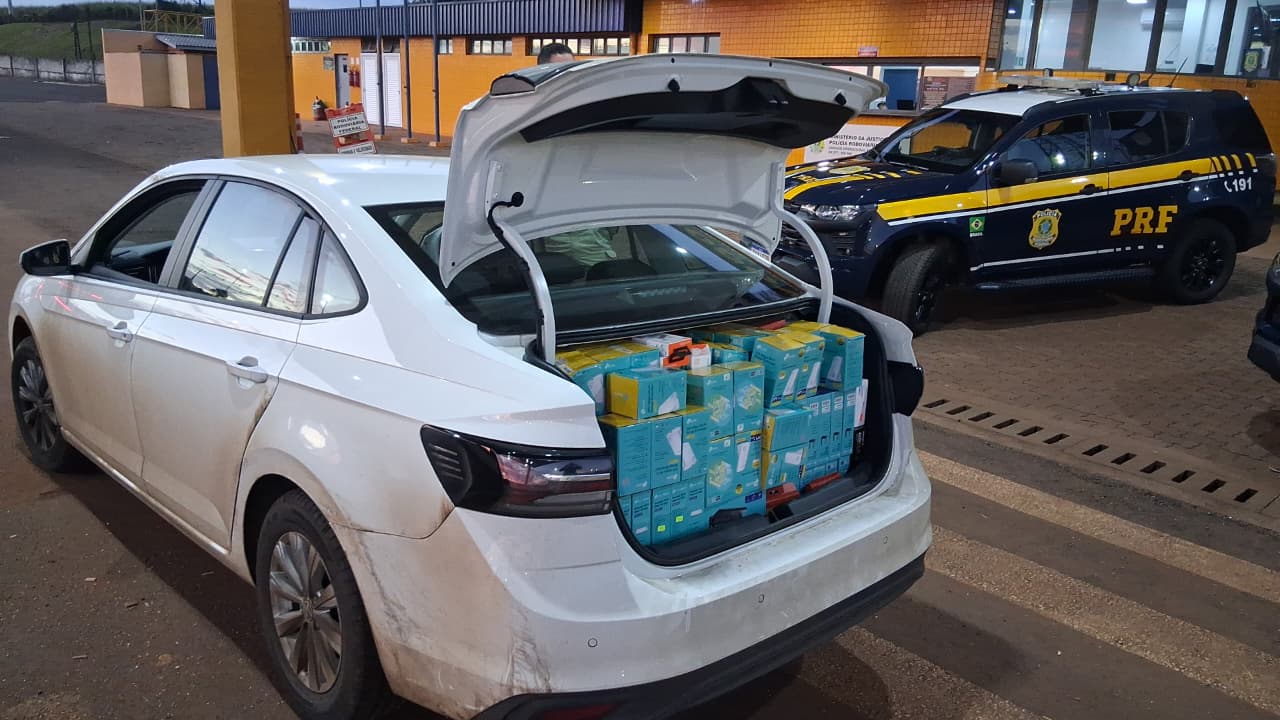 PRF apreende R$ 27 mil em mercadorias do Paraguai durante fiscalização na BR-277