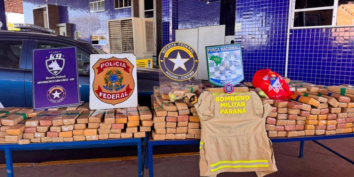 Receita Federal apreende cerca de 500 kg de maconha em caminhão na Ponte da Amizade