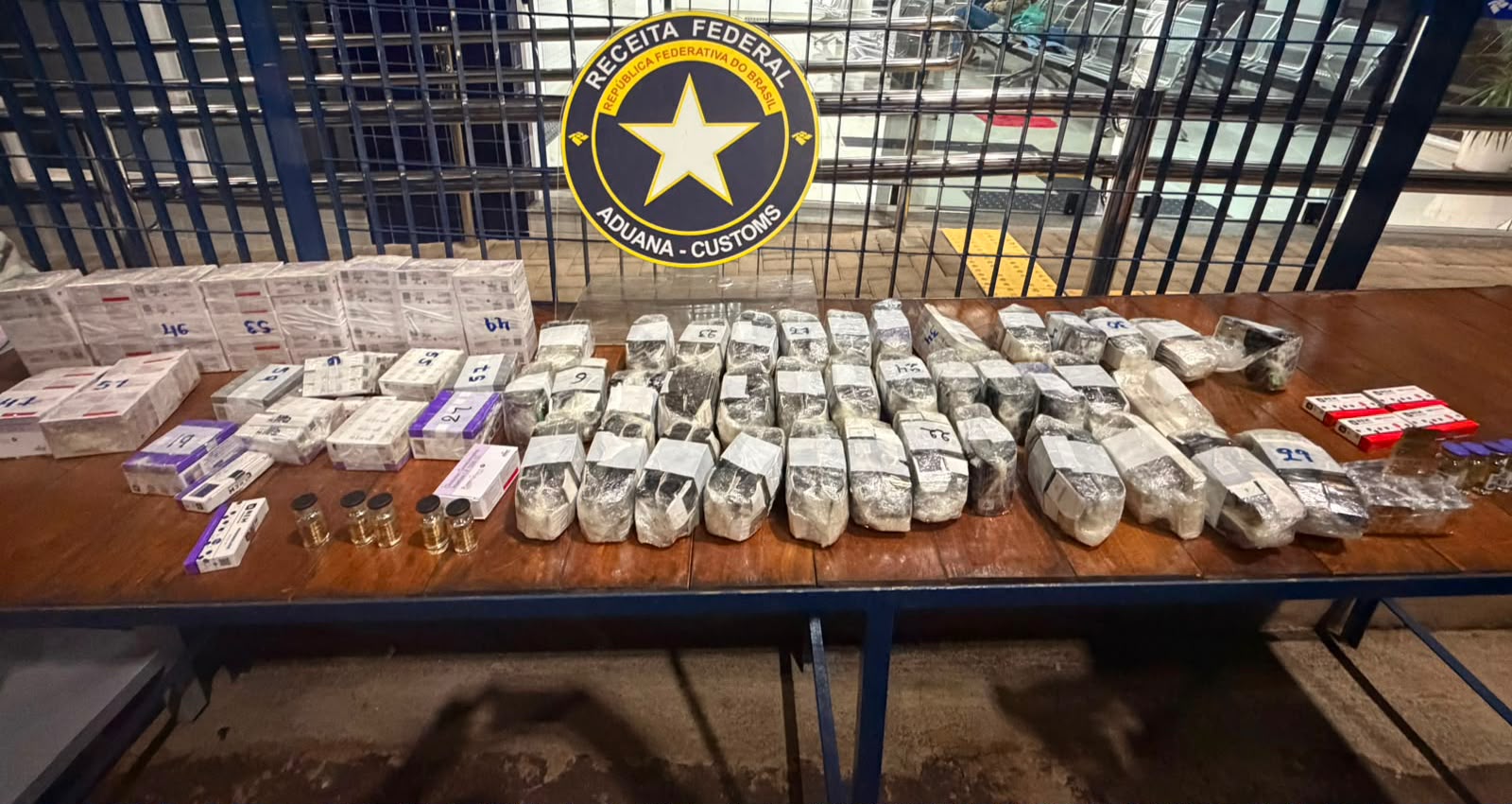 Fiscalização da Receita Federal intercepta carga de anabolizantes avaliada em R$ 75 mil