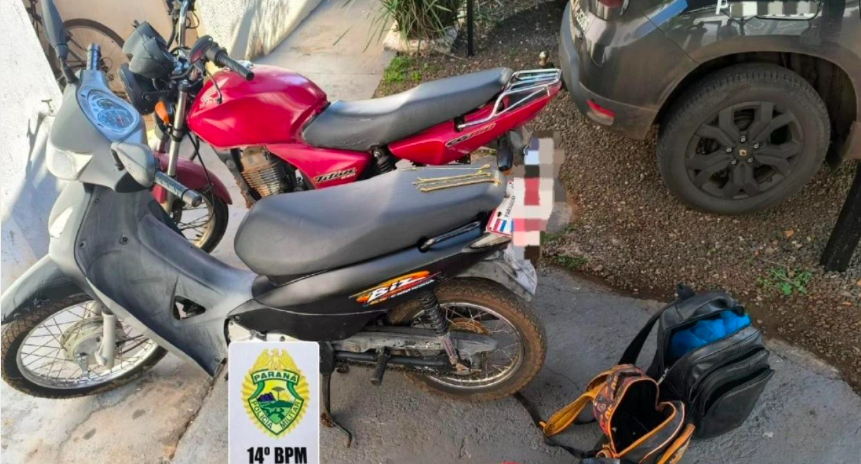 POLÍCIA MILITAR E POLÍCIA CIVIL RECUPERAM MOTOCICLETAS FURTADAS E PRENDEM HOMEM POR RECEPTAÇÃO EM SÃO MIGUEL DO IGUAÇU