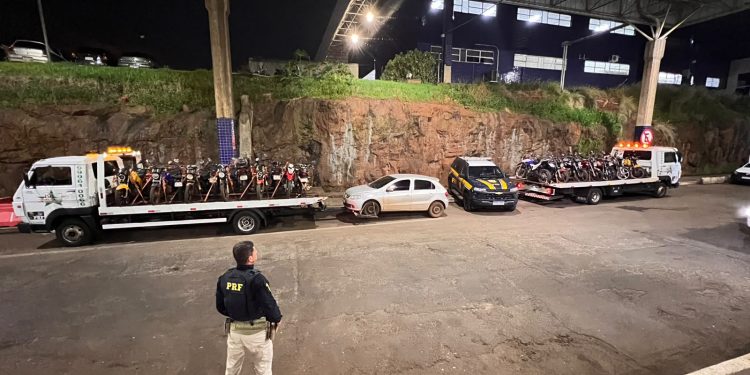 Operação na Ponte da Amizade apreende 25 motos; maioria apresentava falhas graves nos freios