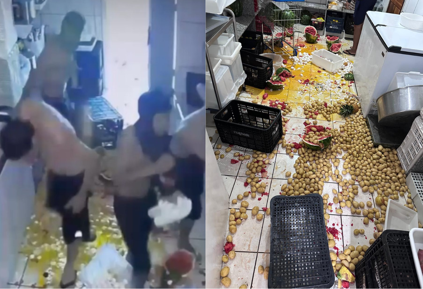Invasão a escola de Foz termina com cinco jovens identificados após vandalismo e destruição de alimentos