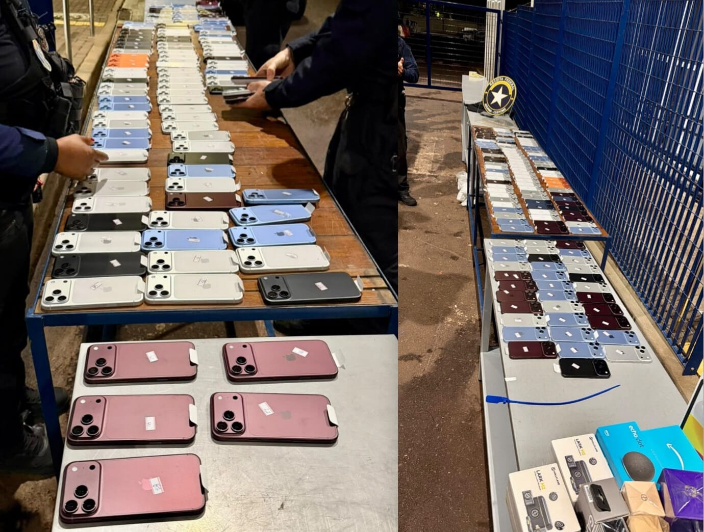 Carga de celulares avaliada em R$ 800 mil é descoberta em compartimento oculto de carro na BR-277