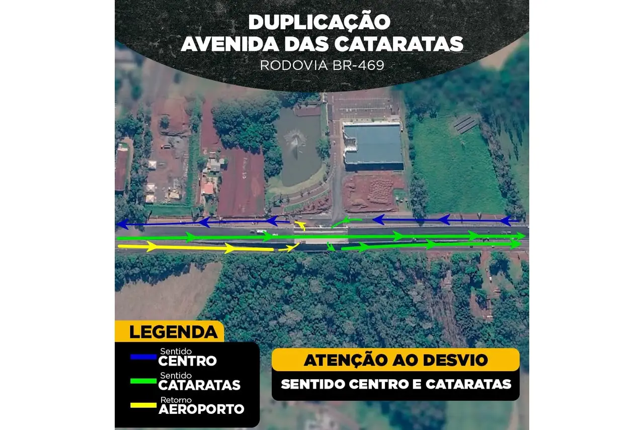 Rodovia das Cataratas terá novo trecho liberado nesta sexta-feira em Foz do Iguaçu