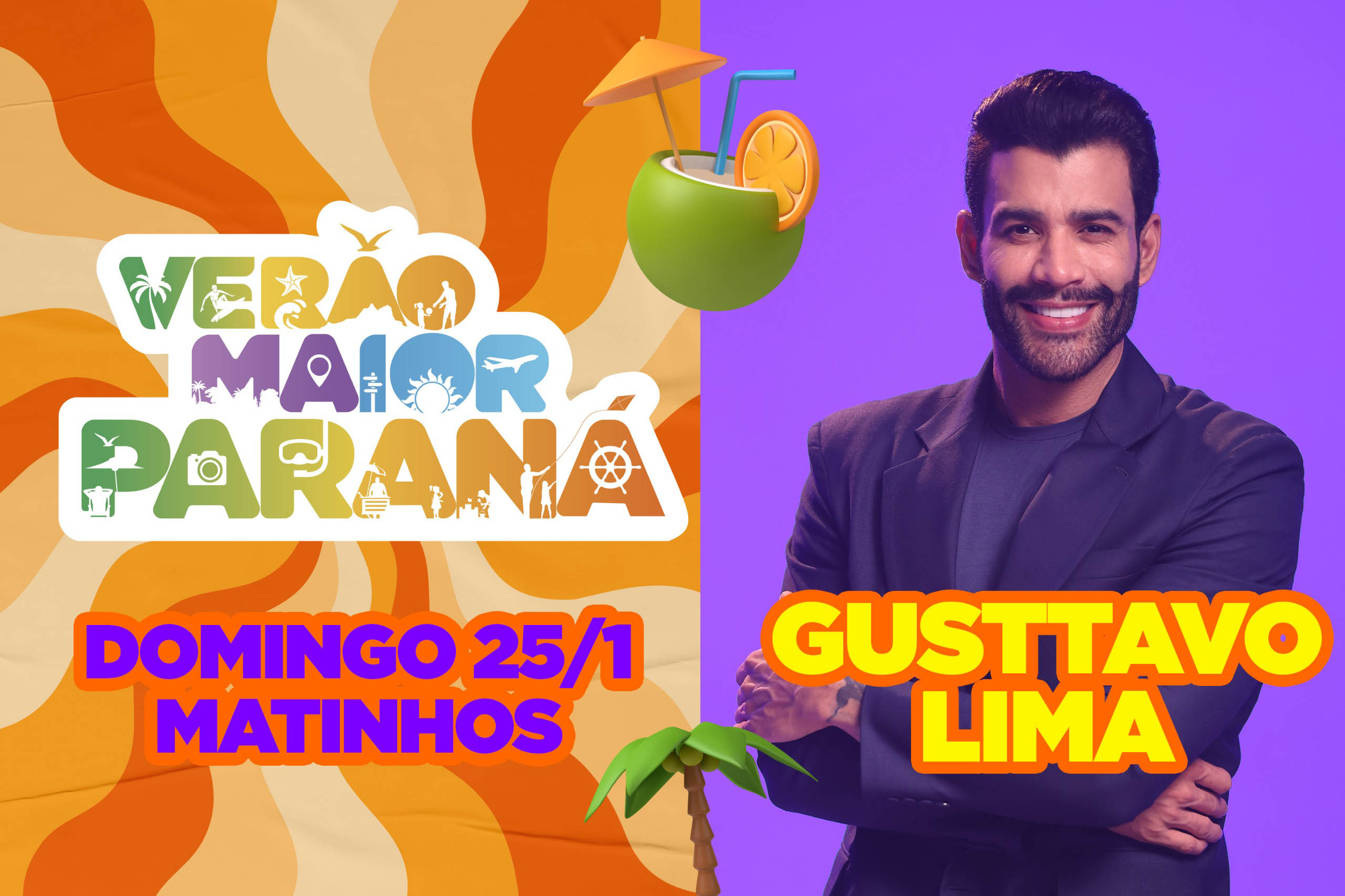 Surpresa revelada: Gusttavo Lima vai se apresentar no Verão Maior Paraná