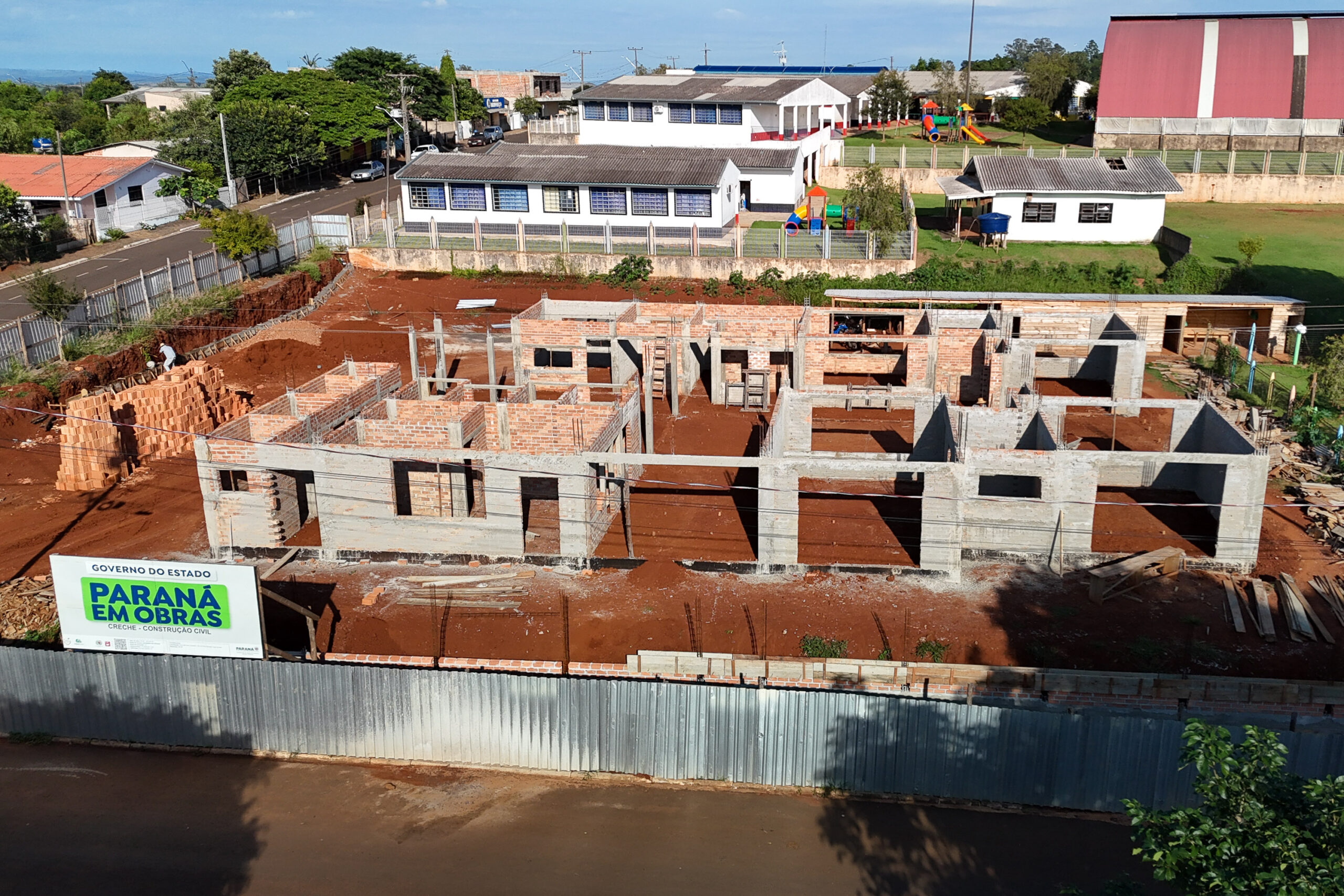 Com 48 obras em andamento, construção de creches financiadas pelo Estado avança no Paraná