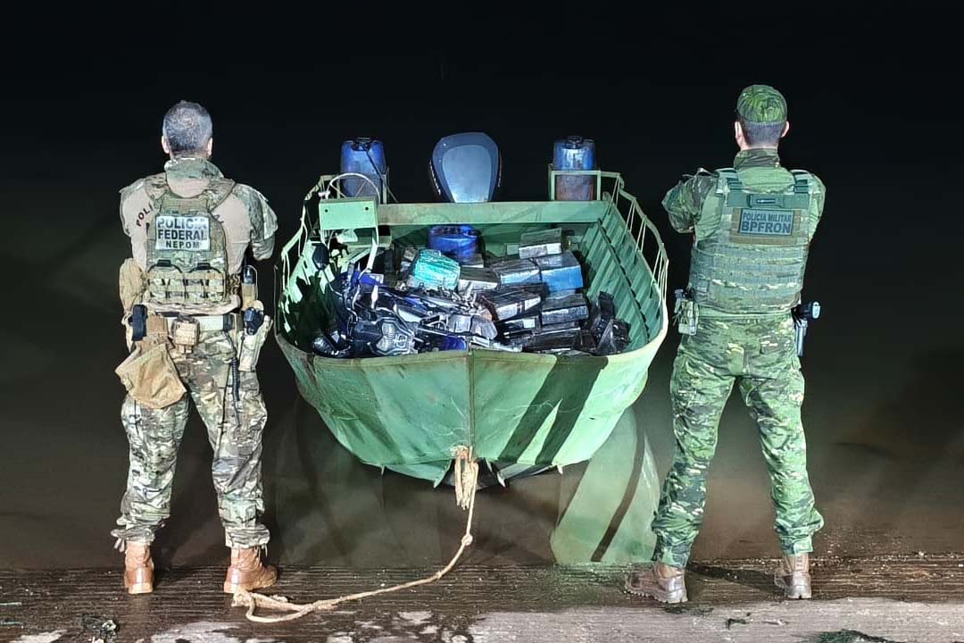 Nova base da Polícia de Fronteira em Santa Helena apreende 1,4 tonelada de maconha
