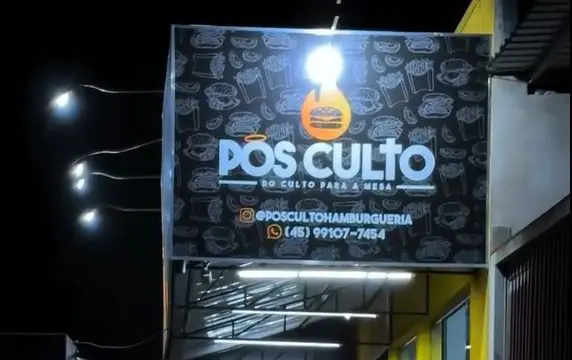Hamburgueria “Pós Culto” viraliza nas redes sociais em Cascavel