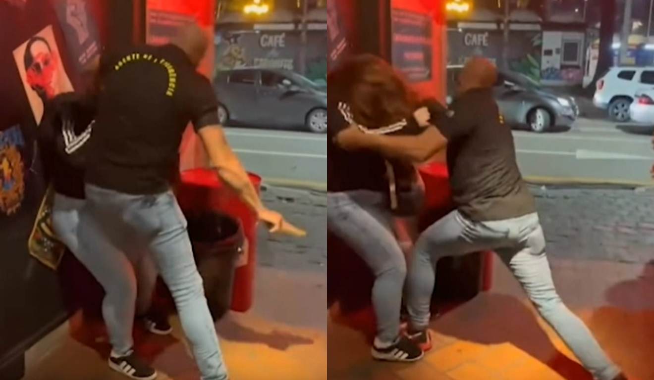 Segurança se diz policial e agride jovem em bar no Centro de Curitiba;