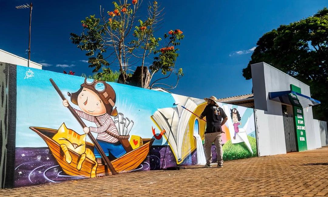 Itaipu Binacional e Itaipu Parquetec promovem oficinas de grafite para jovens no PR e no sul do MS