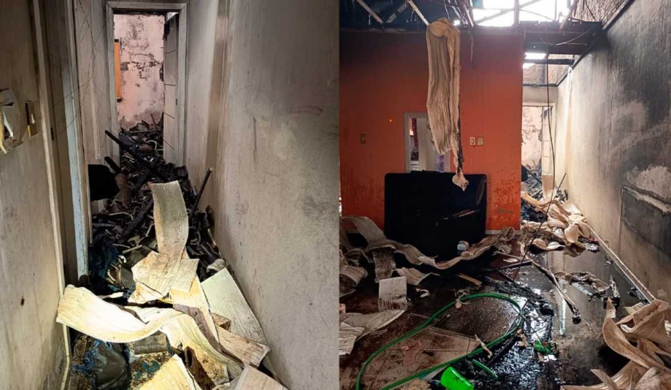 Adolescente flagra traição de namorada, ateia fogo na casa e é apreendido